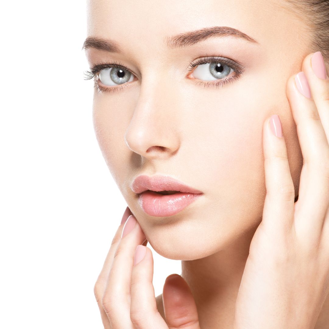 facial close up eye area